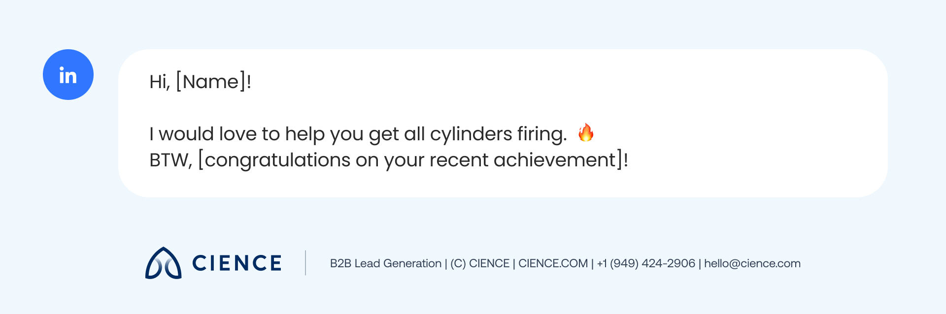 Alternative Wave 1 LinkedIn connection request using informal conversational tone to increase acceptance rate among B2B decision-makers